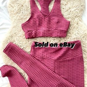 Work out set, scrunchy bottom to lift the butt S